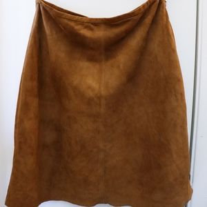 Banana republic leather knee length skirt size 12